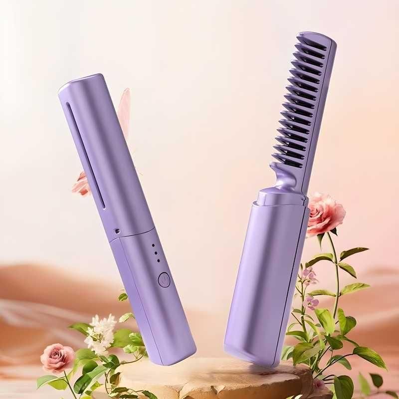 Meneflix Portable Mini Hair Straightener – Cordless Rechargeable