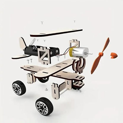 DIY Wooden Airplane Model Kit - Educational Manual Skills Development Tool