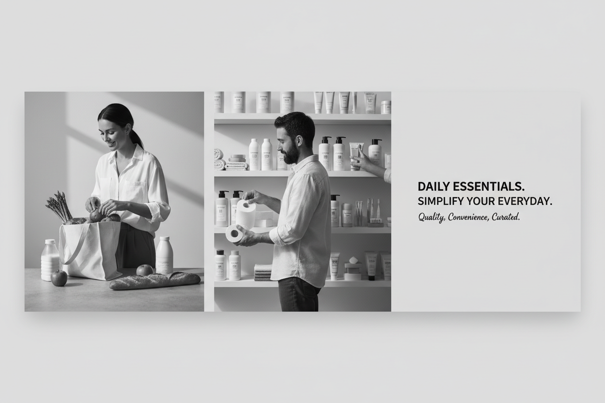 add daily shopping essential general store home banner